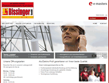 Tablet Screenshot of elektro-bissinger.de